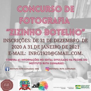 concurso de fotografia Instituto Ruth Guimarães Concurso de fotografia "Zizinho Botelho" - encerramento do centenário